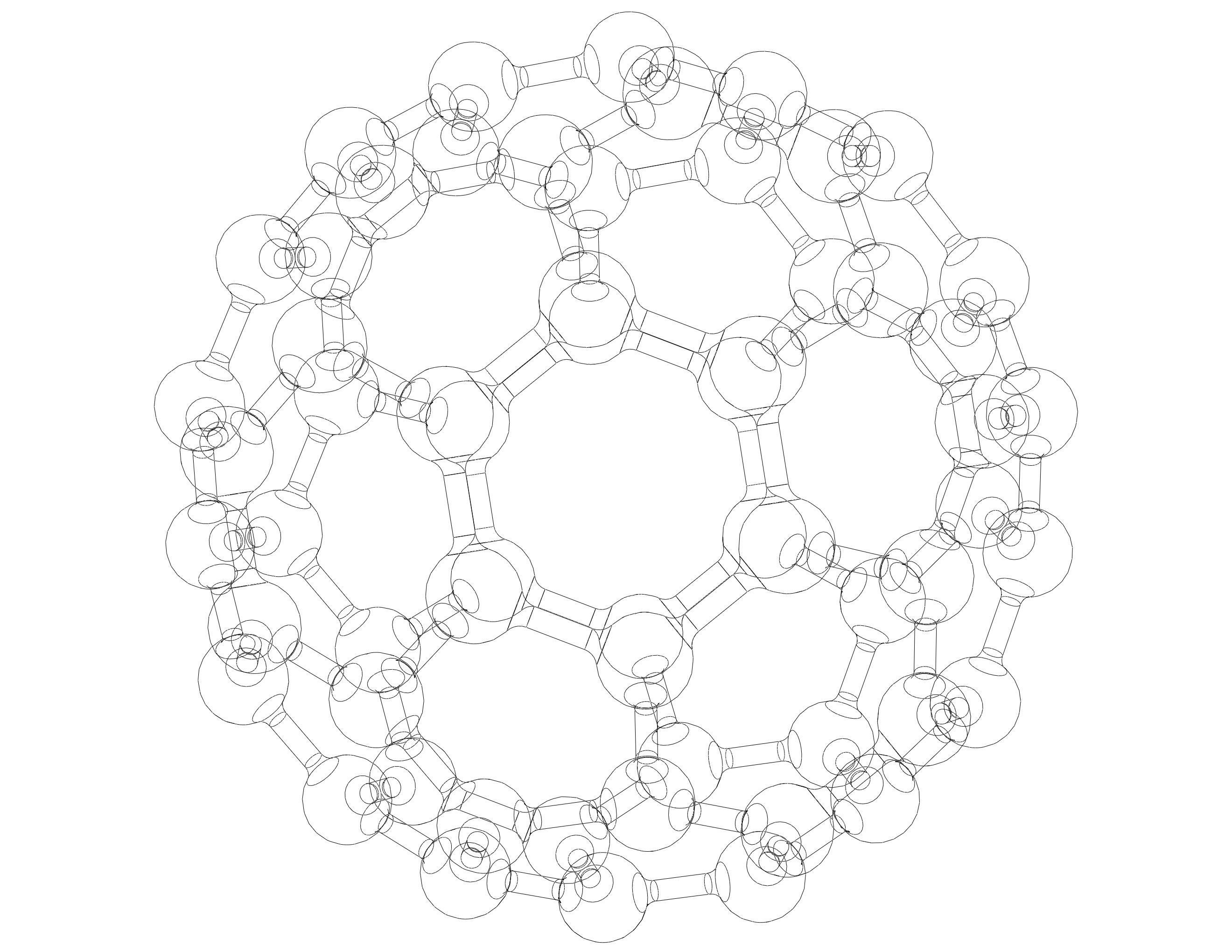 Truncated Icosahedron with Atoms 3D print model_16