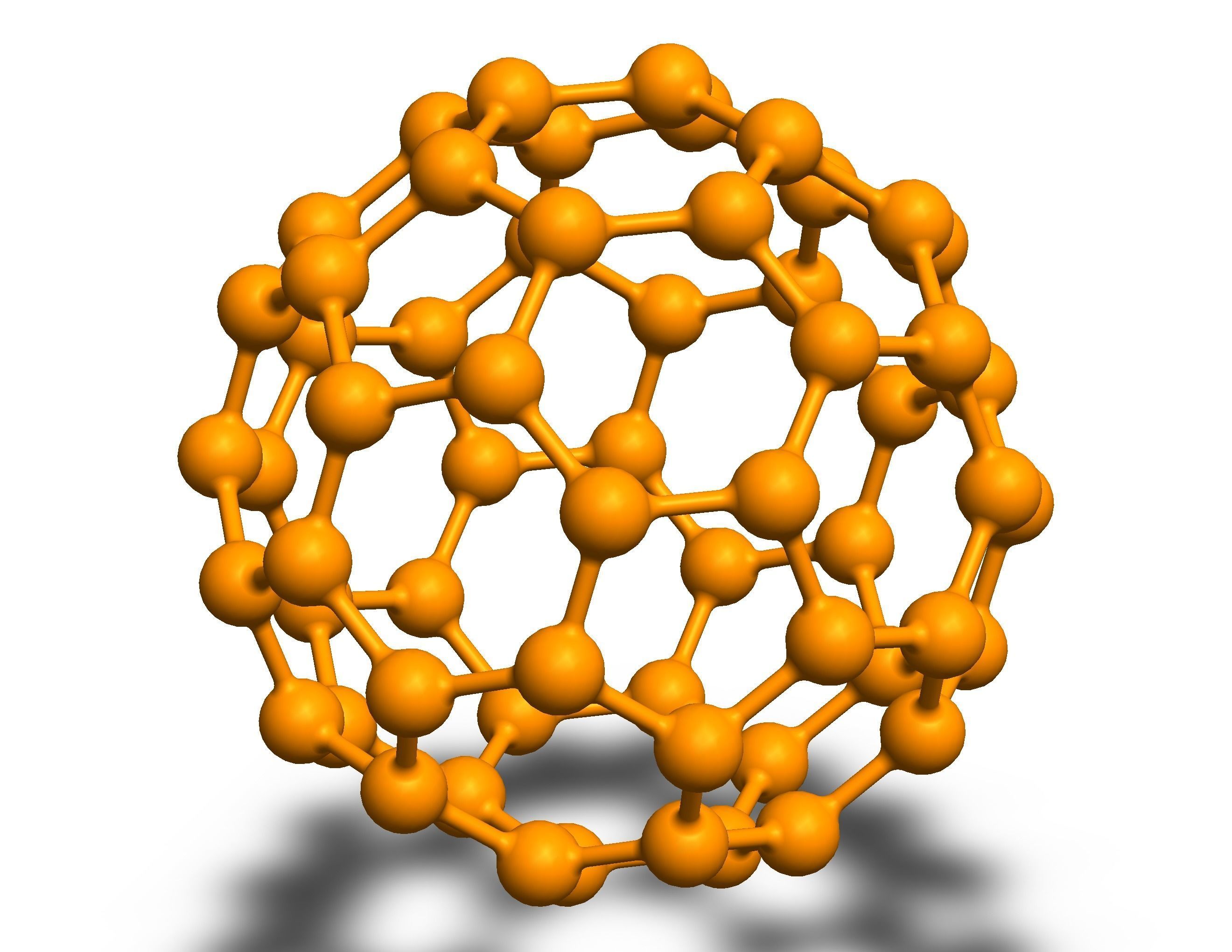 Truncated Icosahedron with Atoms 3D print model_13