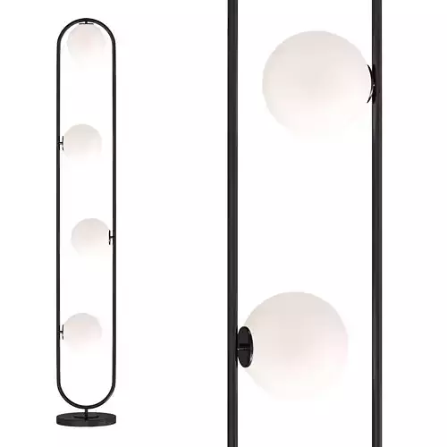 Matte Black Glass Floor Lamp Liang  Eimil Luca