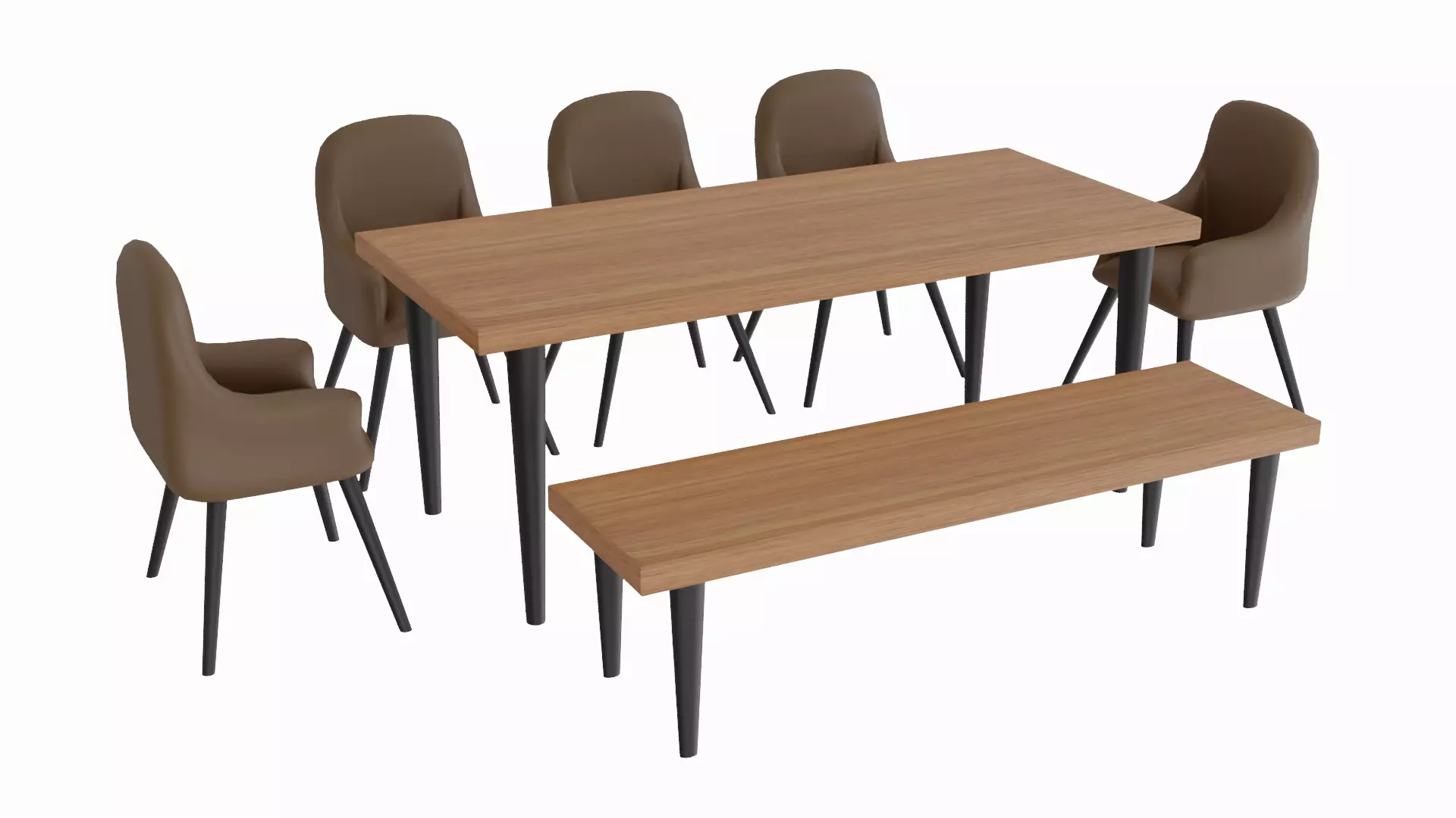 table and chair 3D model_0
