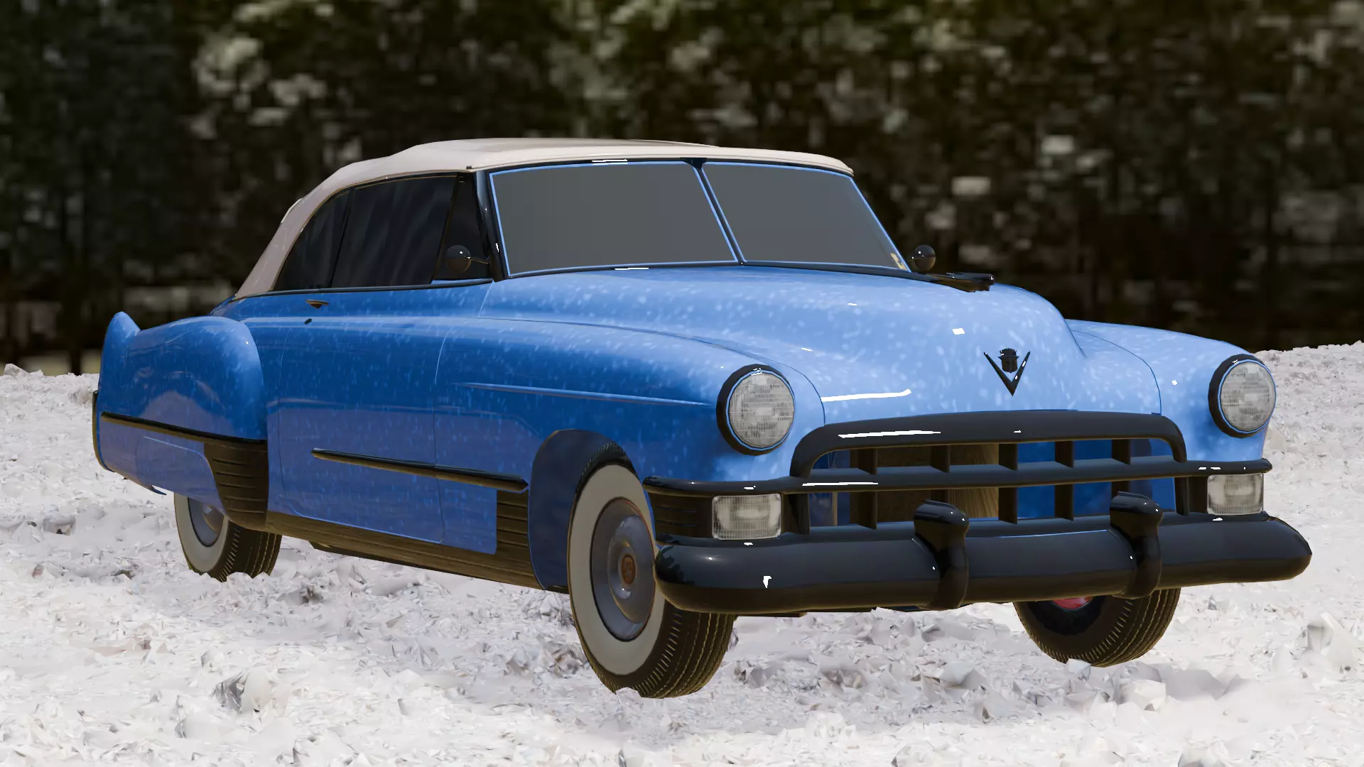 Super Car Cadillac 1949 3D model