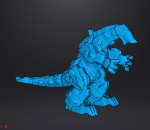 DEATH SAURER GASHAPON PVC PLASTIC FIGURE TOY MINI MODEL 3D print model_6