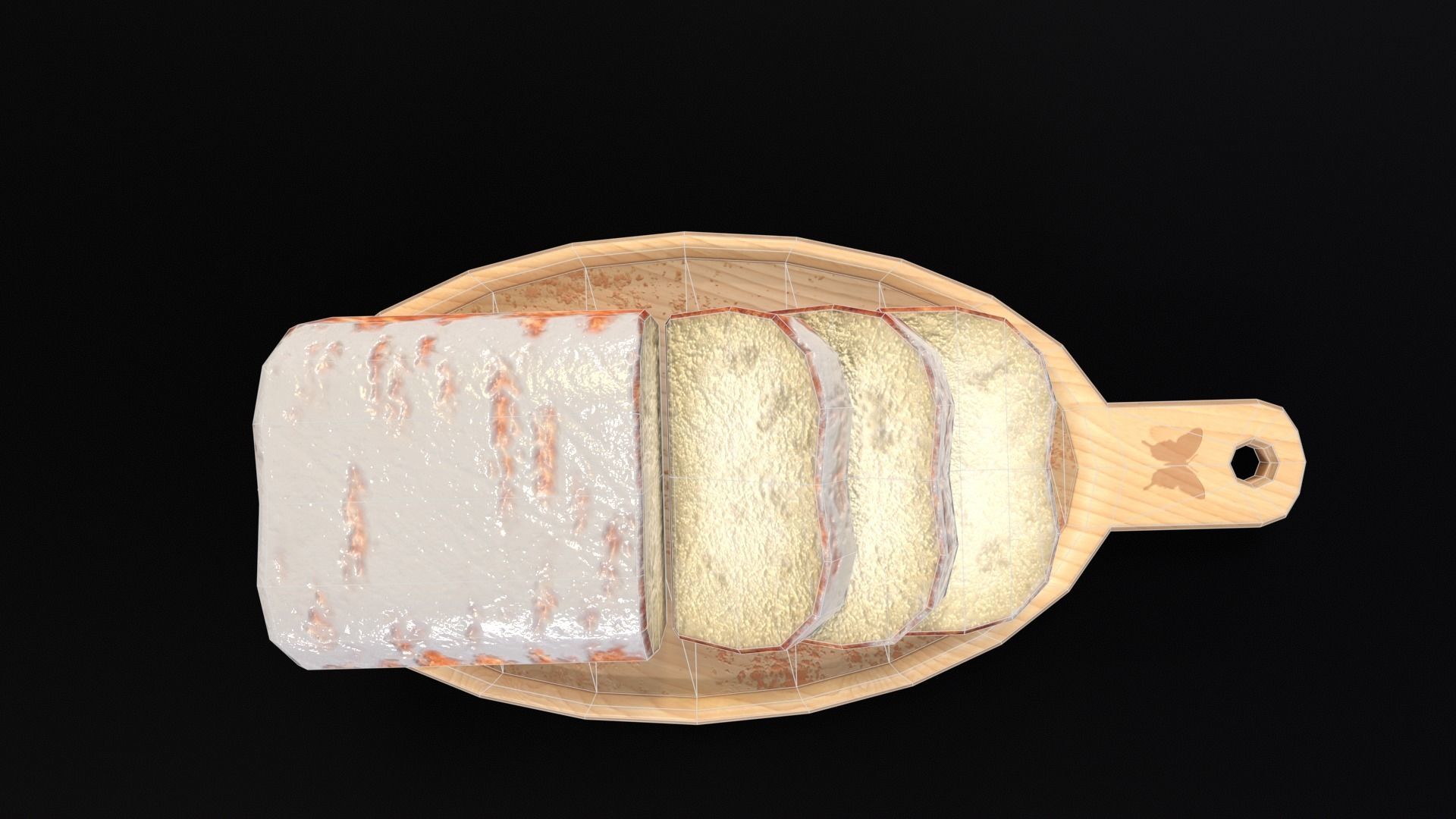 Glazed Bread  Low-poly 3D model_21