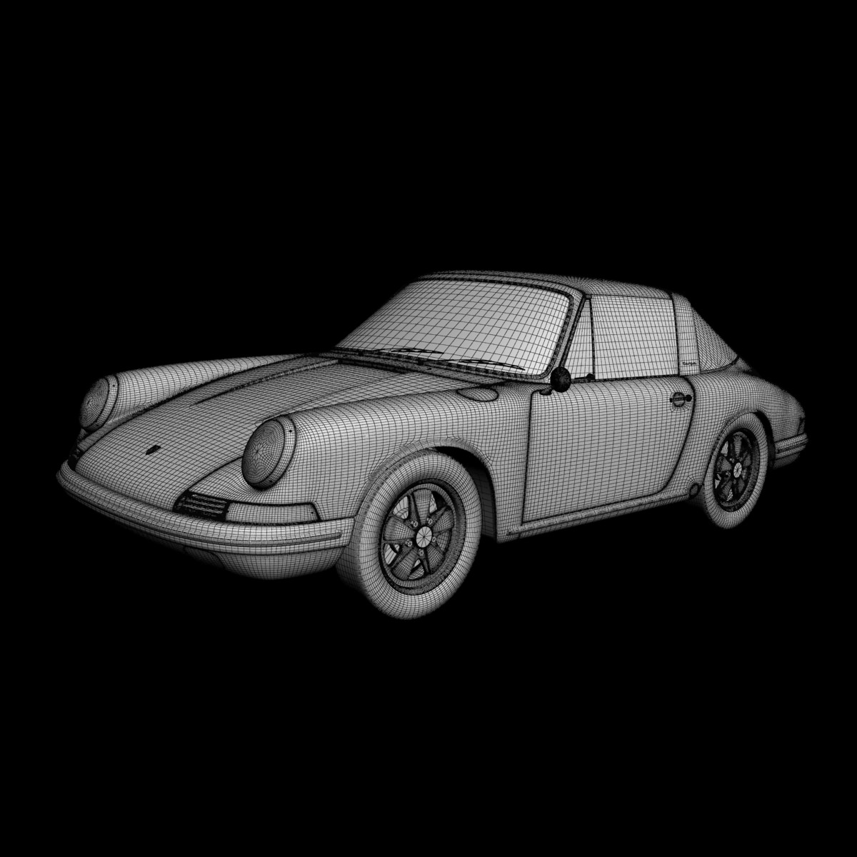 Porsche 911 Targa 3D model_13