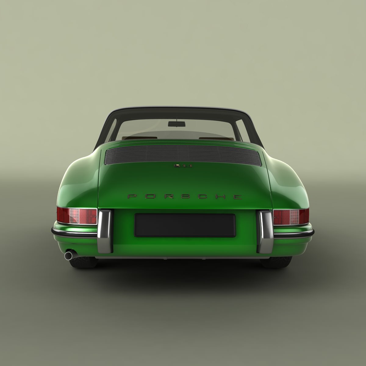 Porsche 911 Targa 3D model_3