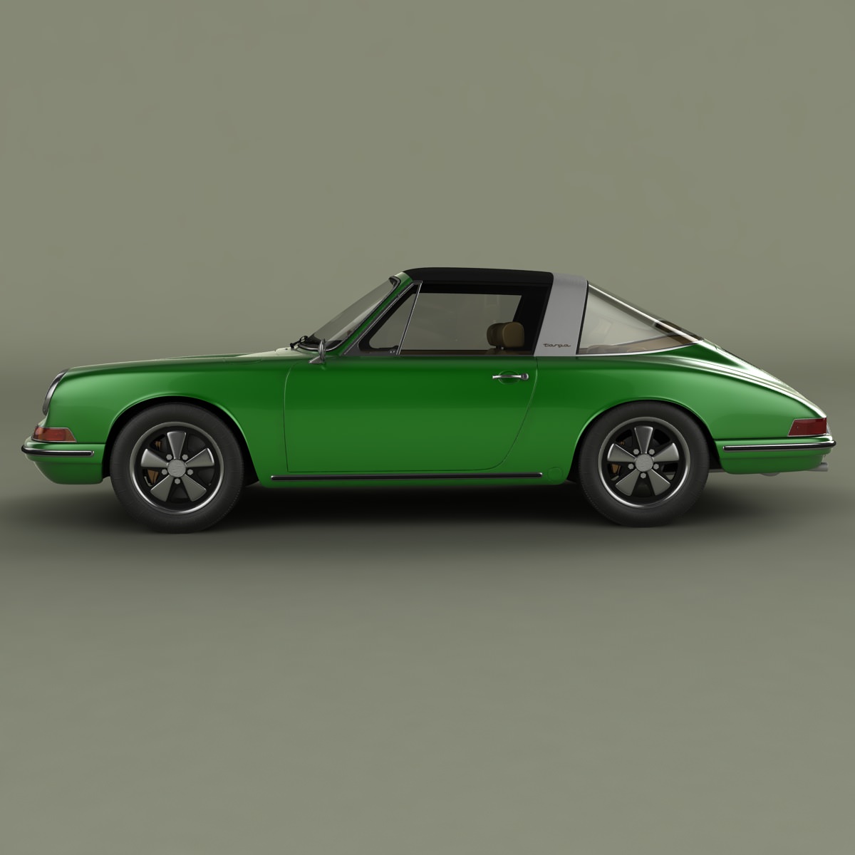 Porsche 911 Targa 3D model_1