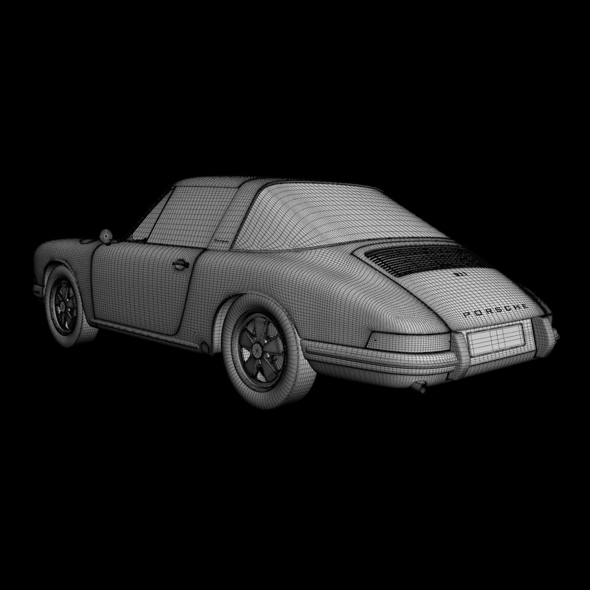Porsche 911 Targa 3D model_15