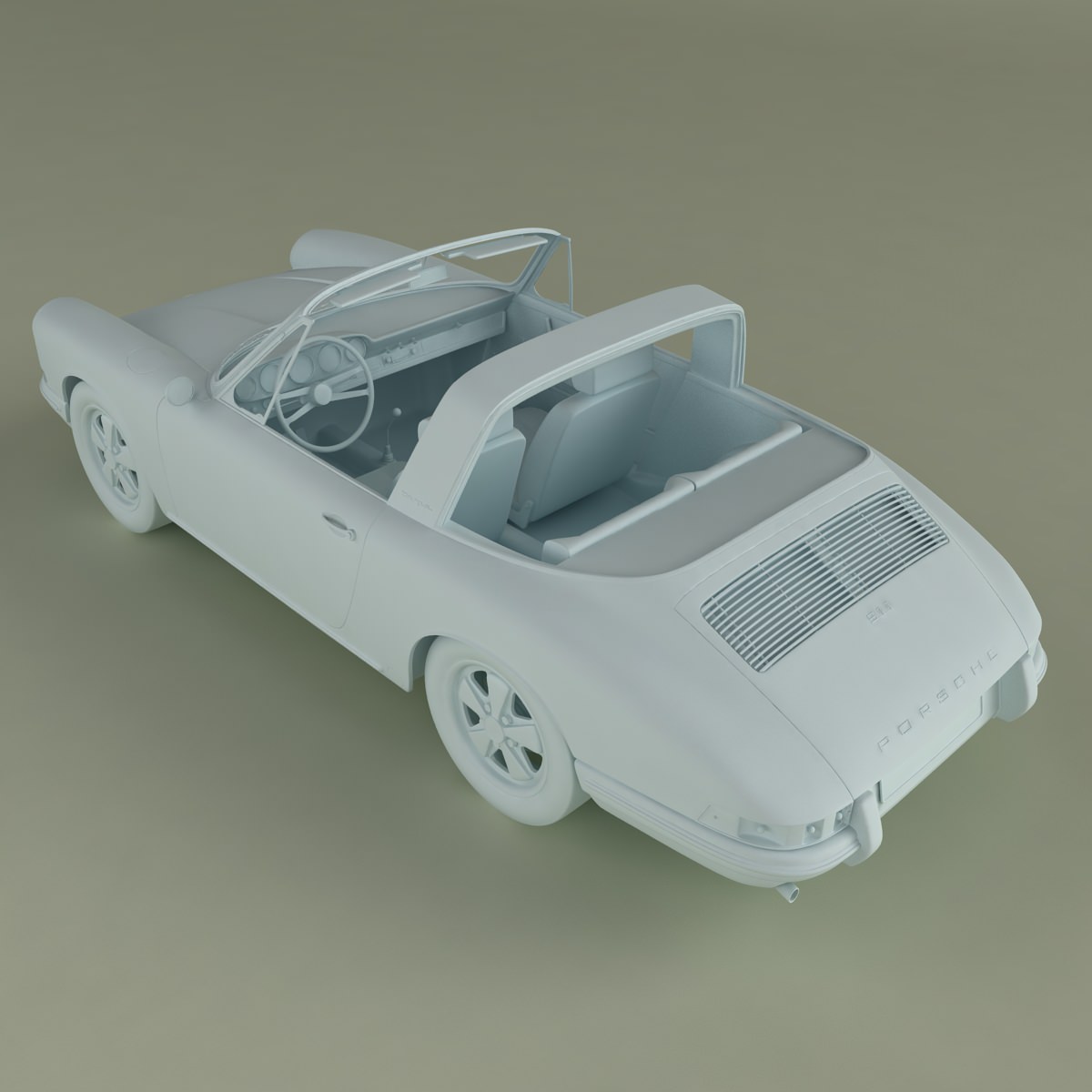 Porsche 911 Targa 3D model_11