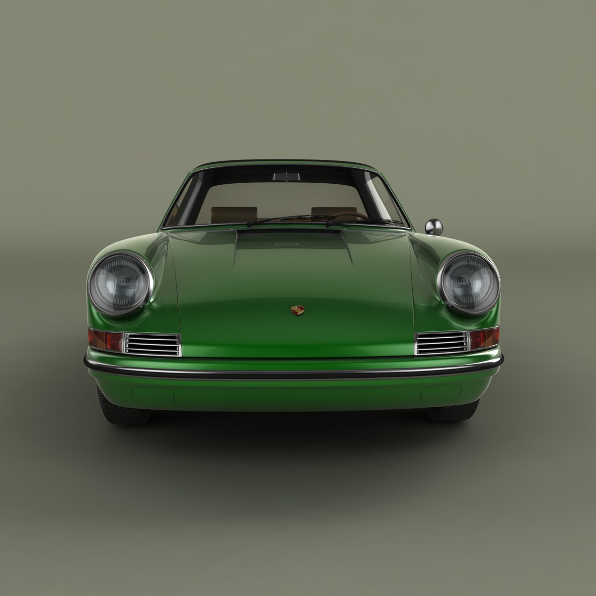 Porsche 911 Targa 3D model_4