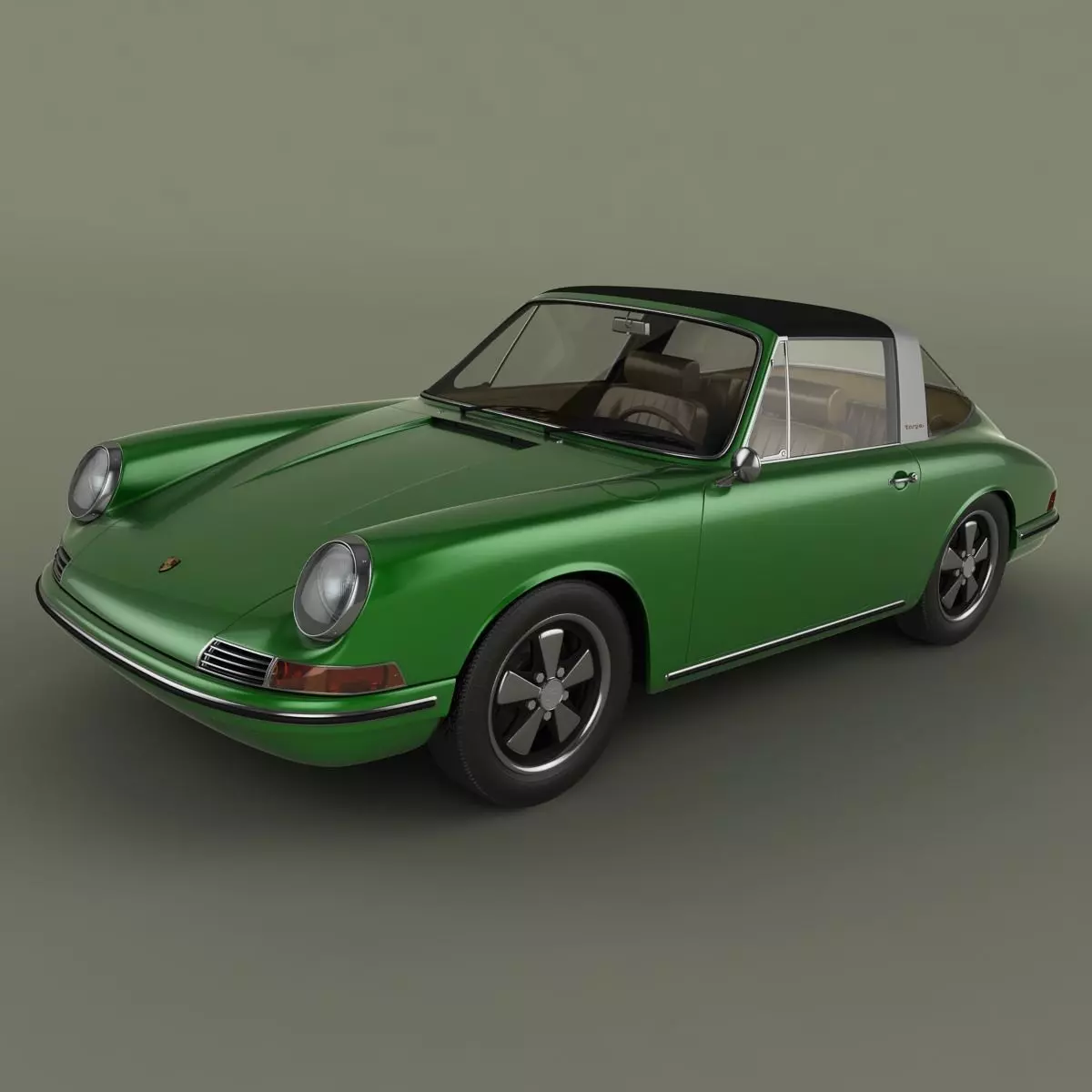 Porsche 911 Targa 3D model_0