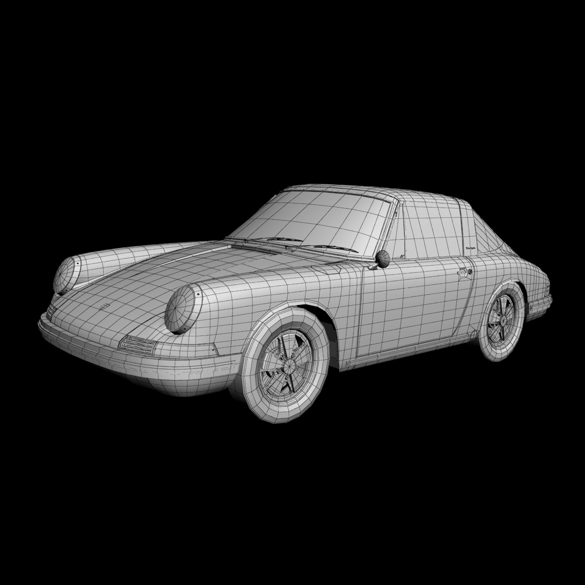 Porsche 911 Targa 3D model_12