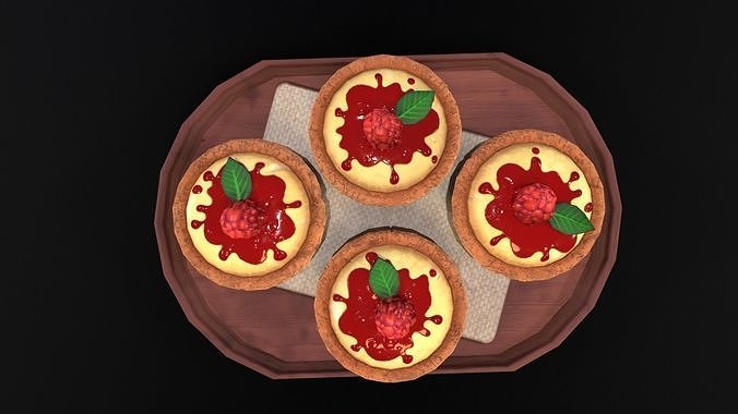 Raspberry Pie  Low-poly 3D model 4