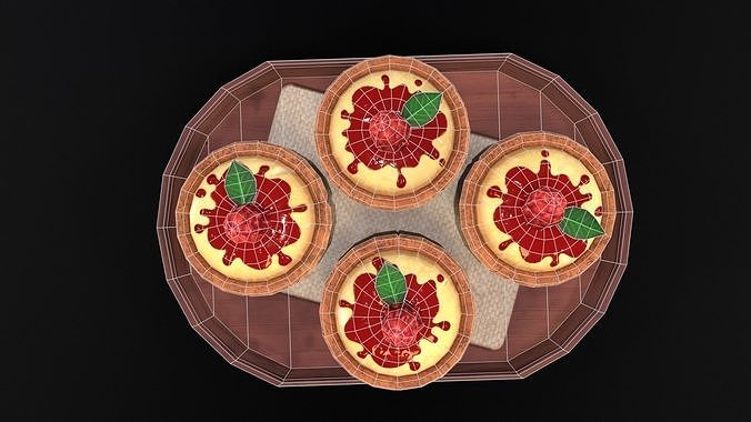 Raspberry Pie  Low-poly 3D model 5