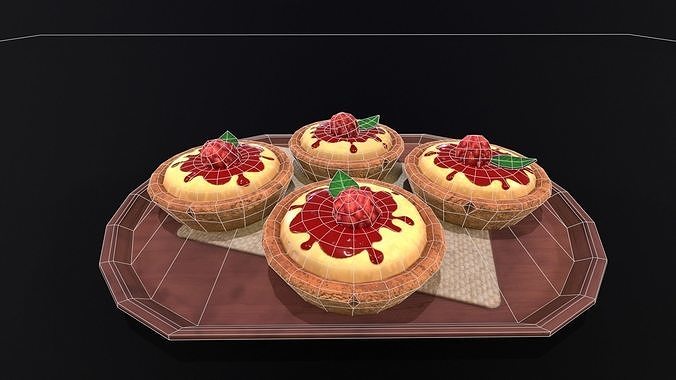 Raspberry Pie  Low-poly 3D model 7
