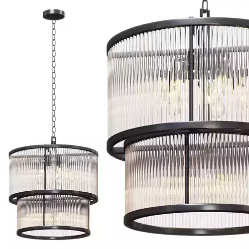 Tier Glass Chandelier