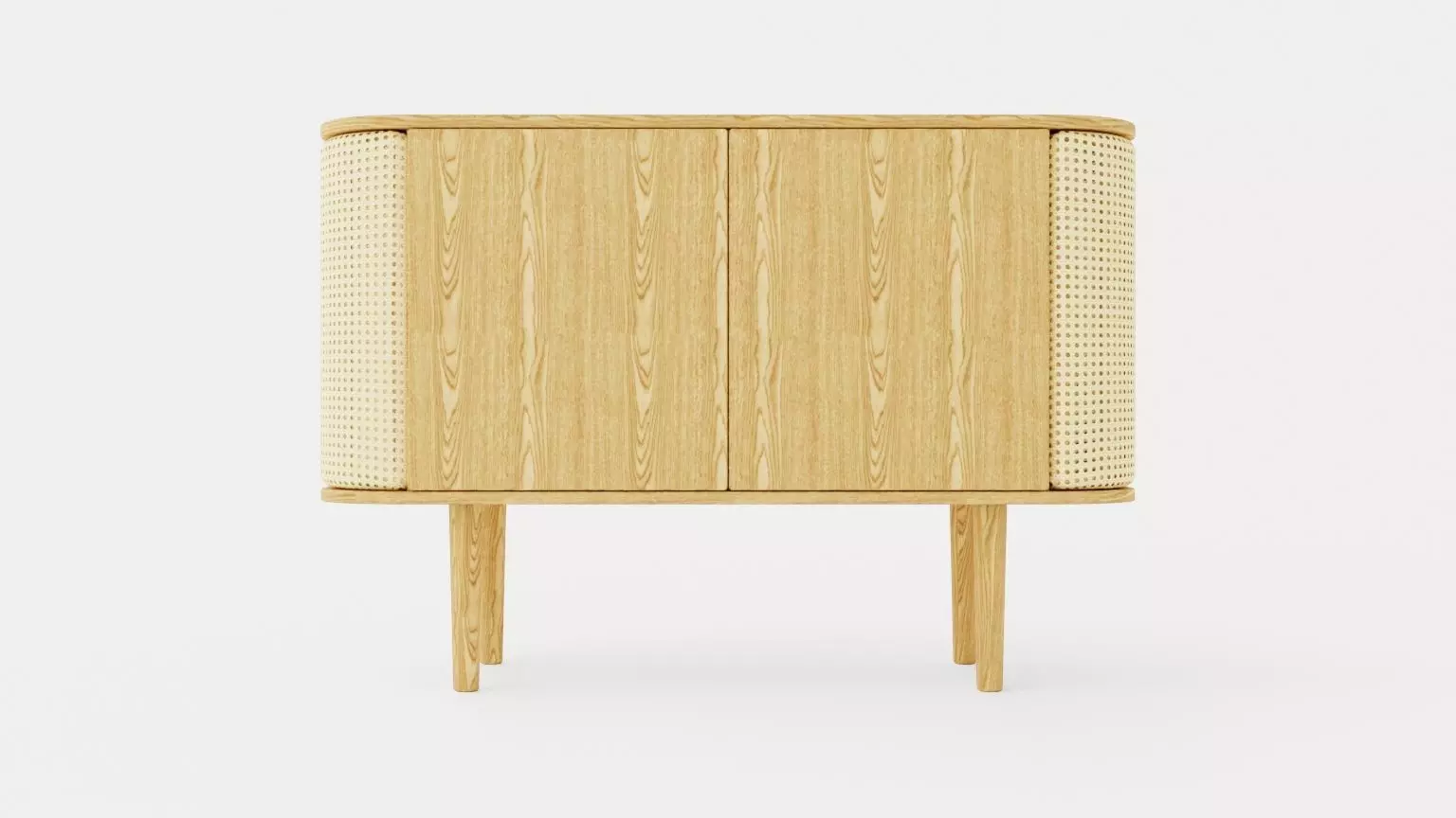 Treasures 2-door Bench Low-poly 3D model