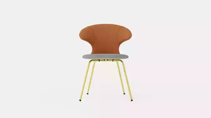 Time Flies Faux Leather Chair Low-poly 3D model