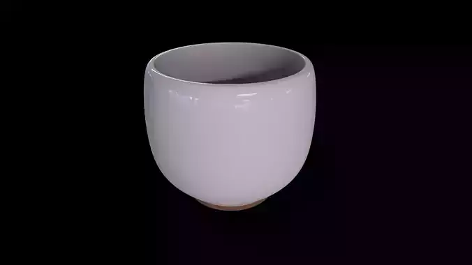 Ceramic Planter-Vases and pots-GAME READY - PBR 3D MODEL