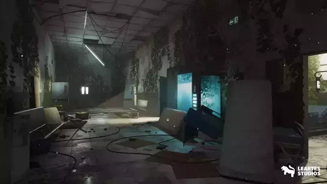 Abandoned-Post-Apocalyptic Hospital Environment