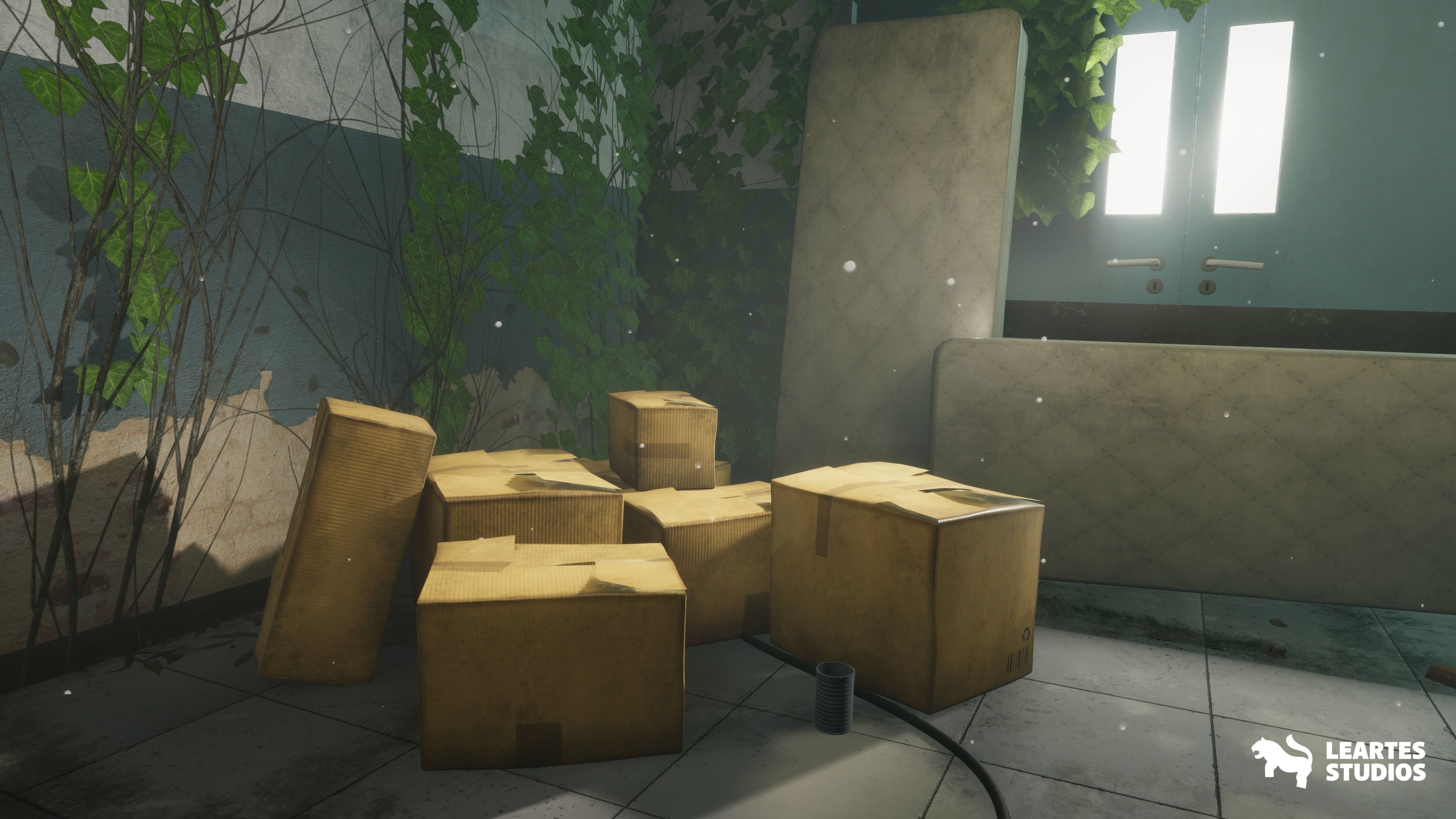 Abandoned-Post-Apocalyptic Hospital Environment Low-poly 3D model_4