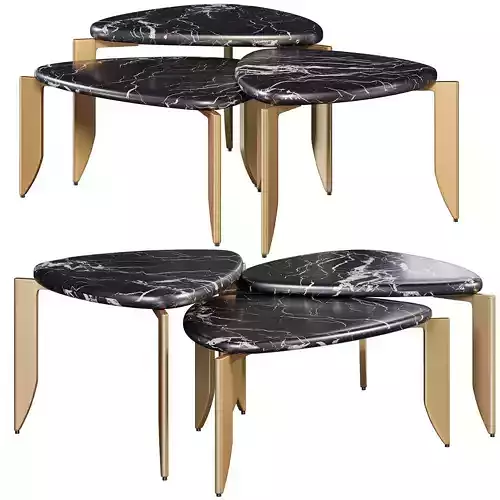 Gray Marble Coffee Table by oroa