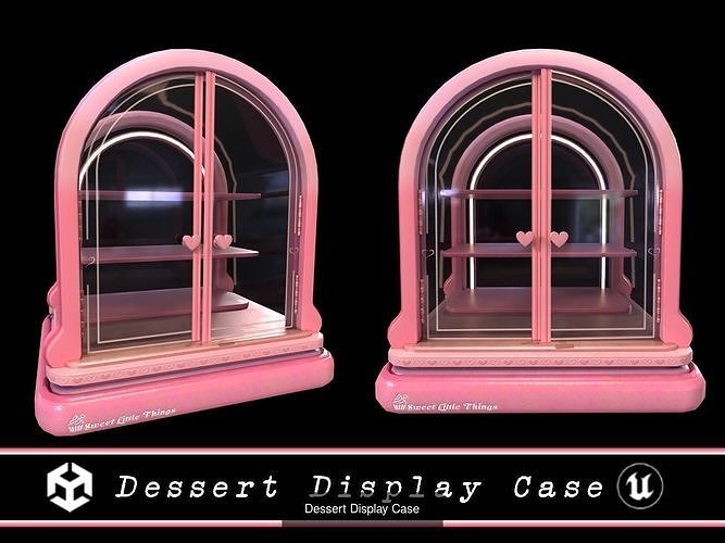 Sweet Desserts Display  3D Model Pack 2