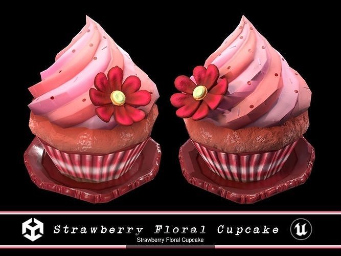 Sweet Desserts Display  3D Model Pack 6