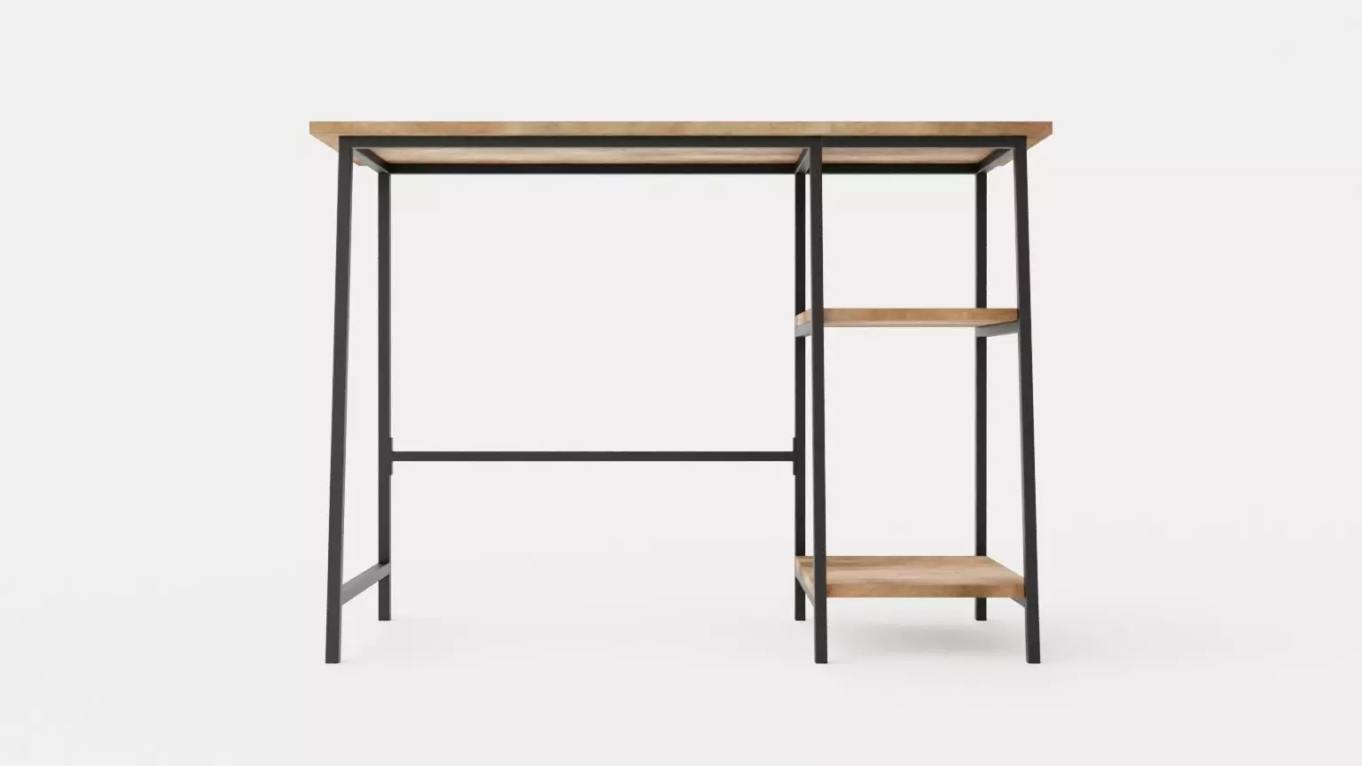 Urban Study Desk Low-poly 3D model_0