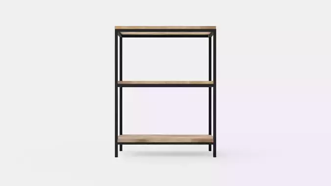 Urban 3 Tier Bookcase Rustic