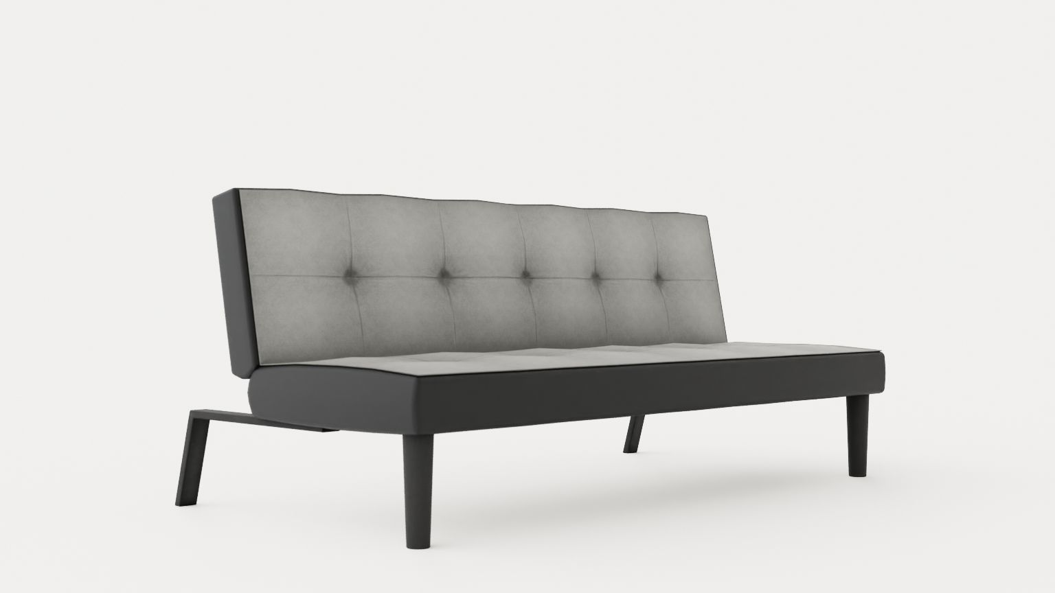 Aurora Sofa Bed Low-poly 3D model_1
