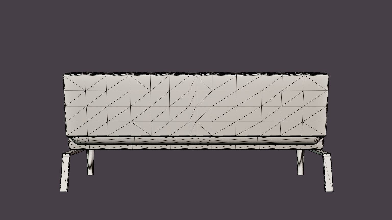 Aurora Sofa Bed Low-poly 3D model_5