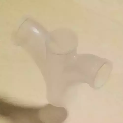 Transparent Fitting Double Bend Y