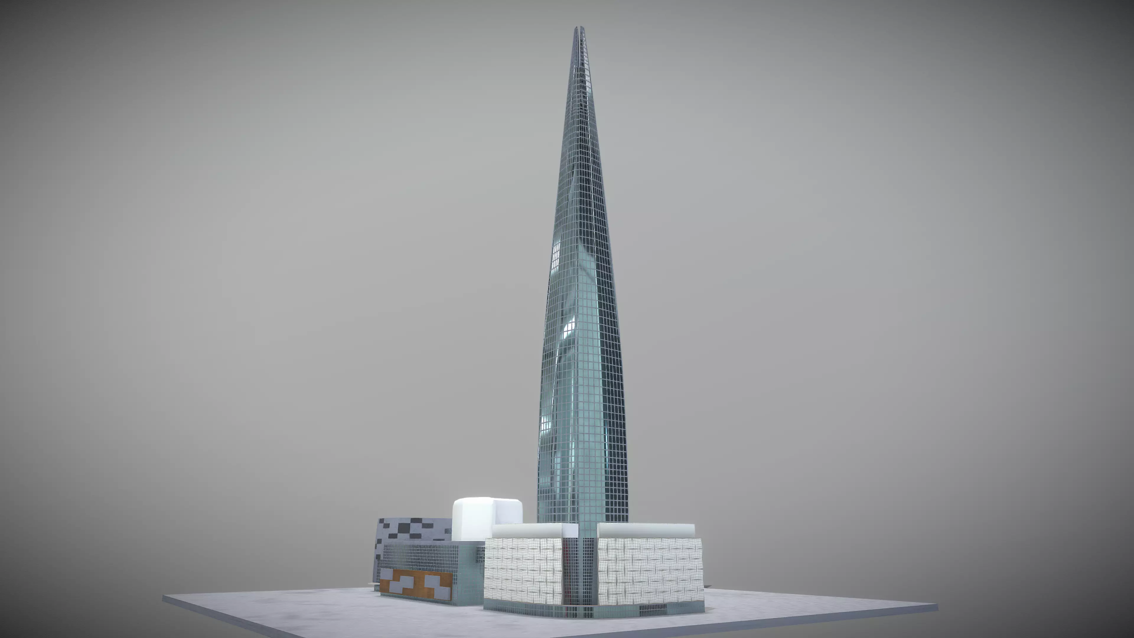 Lotte World Tower Low-poly 3D model_0