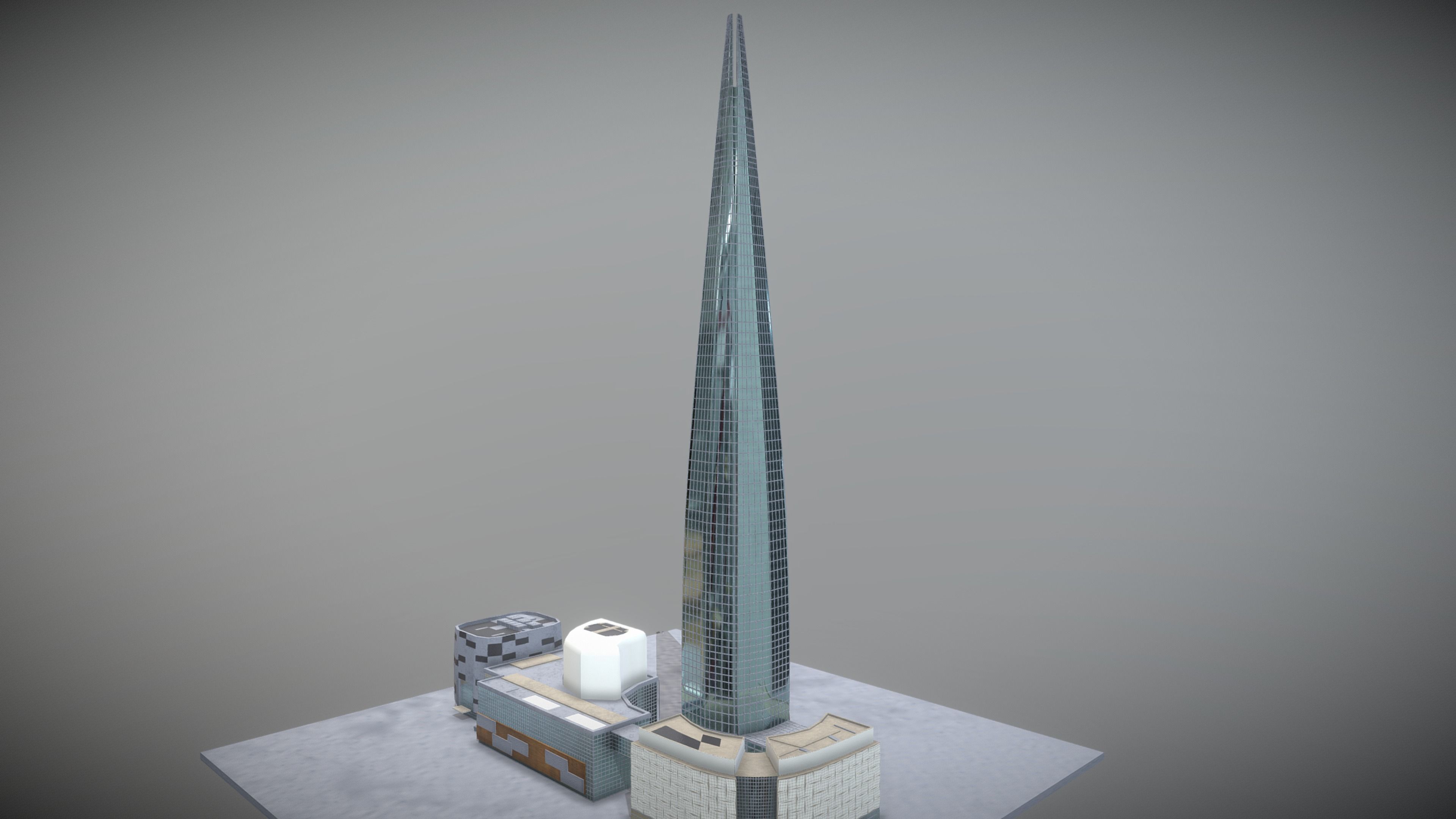 Lotte World Tower Low-poly 3D model_2