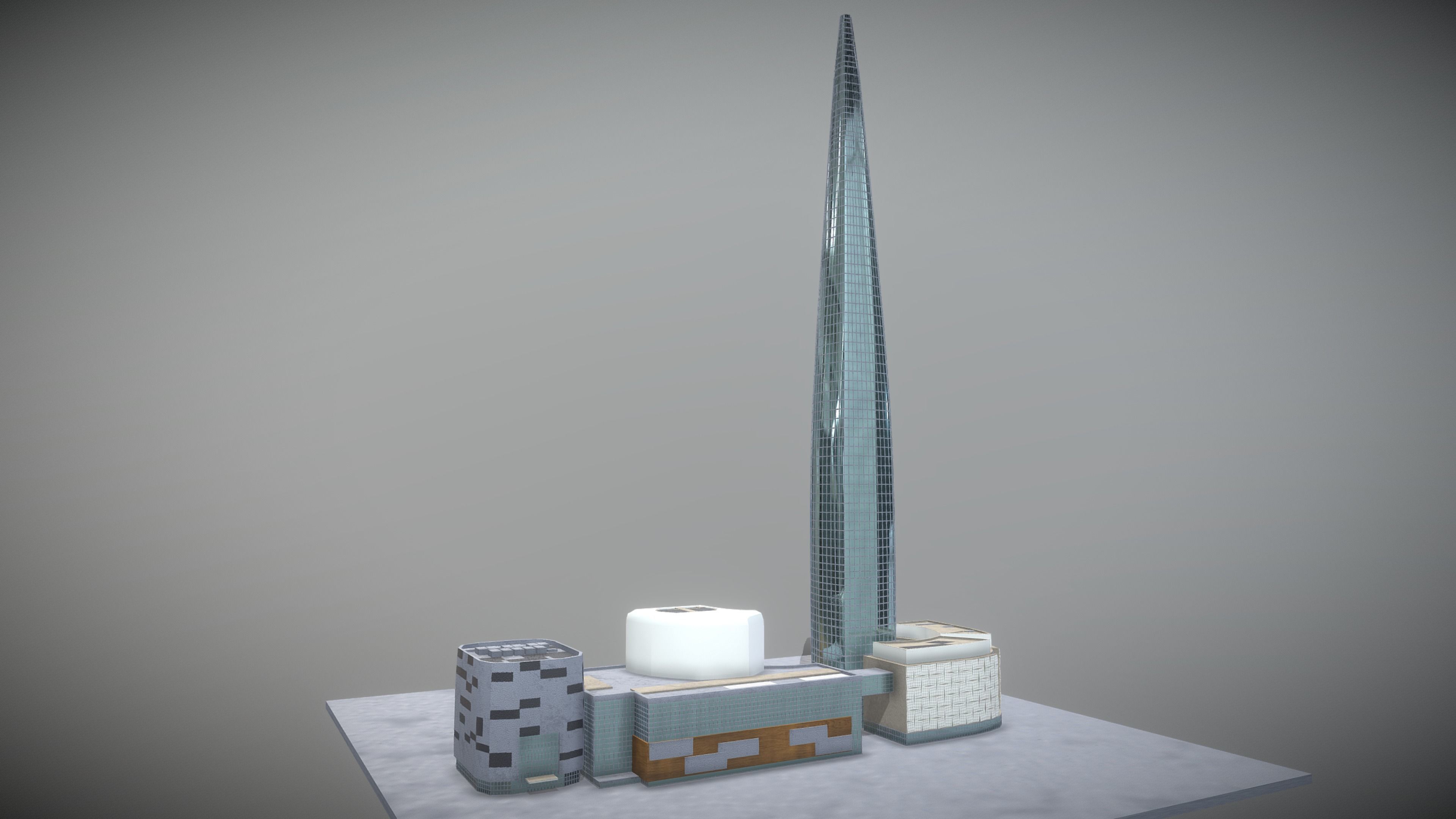 Lotte World Tower Low-poly 3D model_4