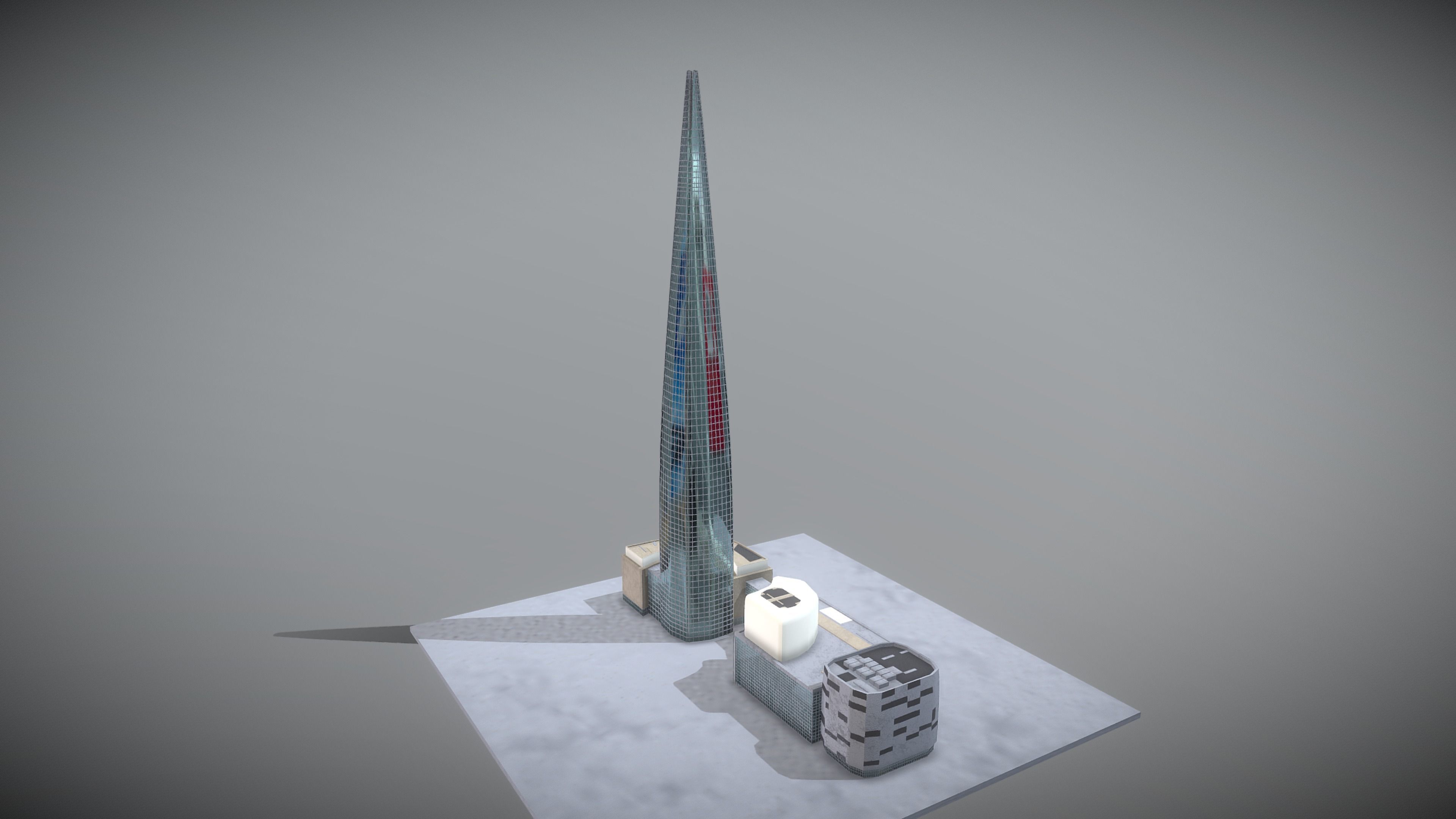 Lotte World Tower Low-poly 3D model_8