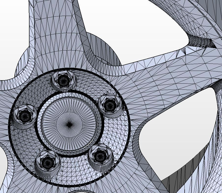 Wheel for scale model of sportcar Cobra 2004 3D print model_16