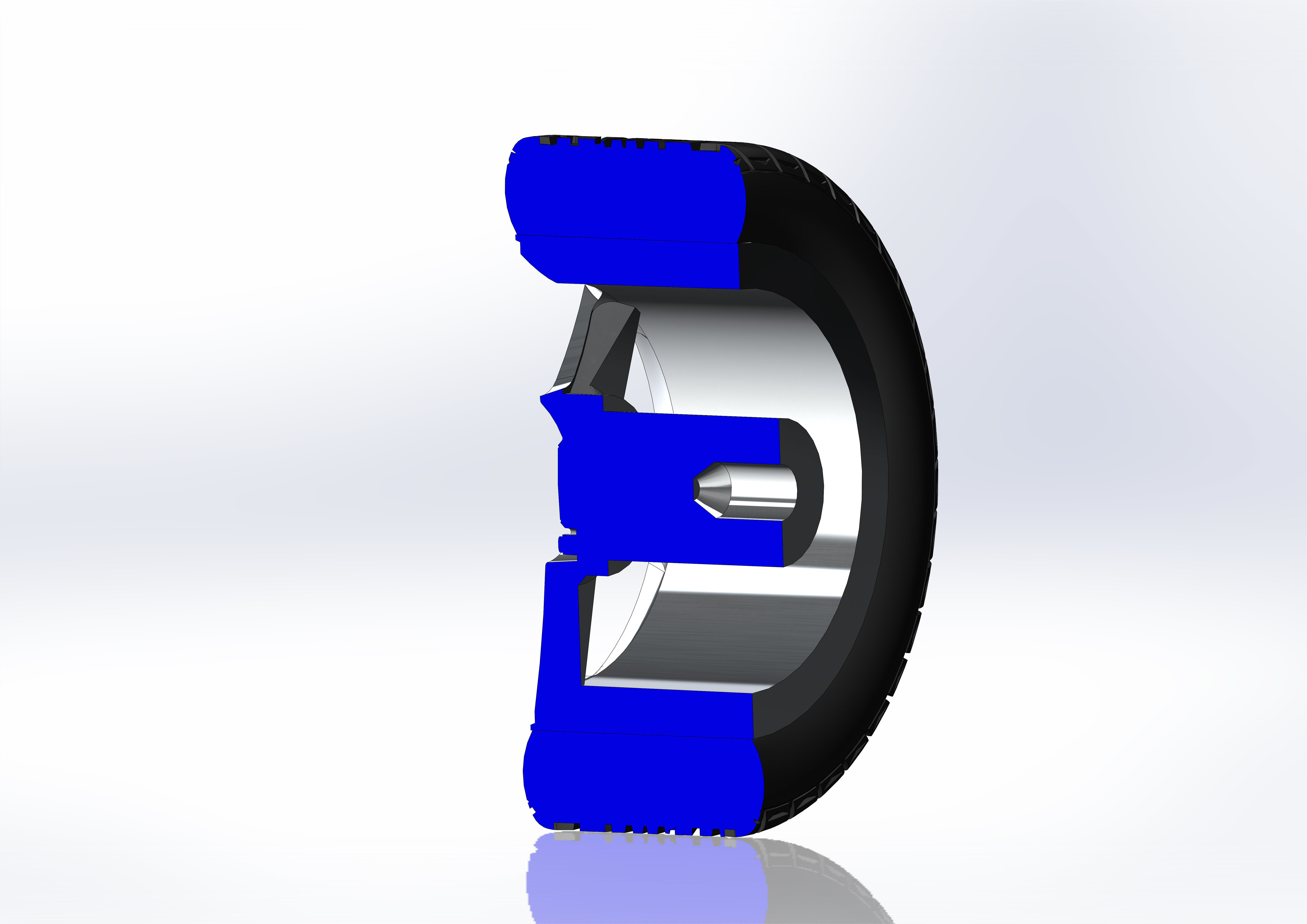 Wheel for scale model of sportcar Cobra 2004 3D print model_9