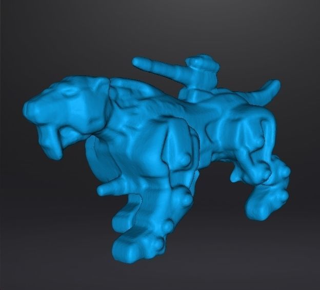 SABER TIGER GASHAPON PVC PLASTIC FIGURE TOY MINI MODEL SCIFI 3D print model_8