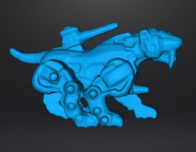 SABER TIGER GASHAPON PVC PLASTIC FIGURE TOY MINI MODEL SCIFI 3D print model_7