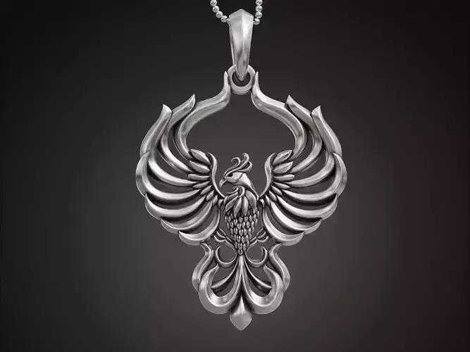 Phoenix bird pendant