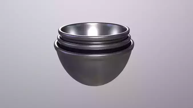 Kitchen utensils- Mixing Bowls-PBR 3D MODEL