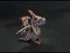 Cartoon Iron Dragon Rigged 3D Model Low-poly 3D model_1
