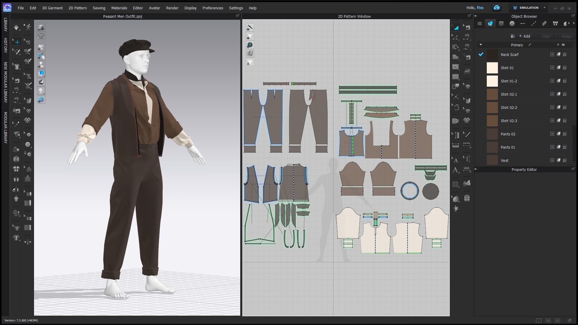 Low Poly Peasant Men Outfit with Free Tutorial Low-poly 3D model_10