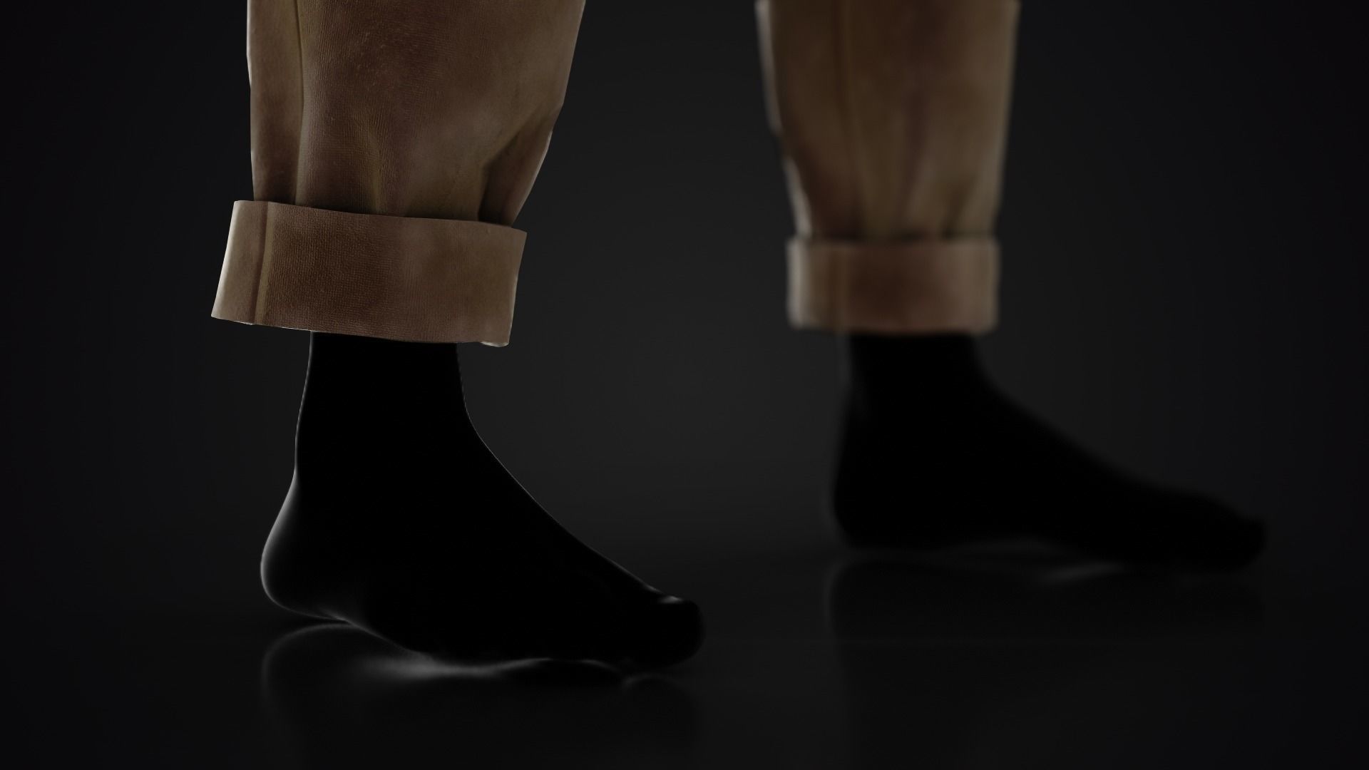 Low Poly Peasant Men Outfit with Free Tutorial Low-poly 3D model_5