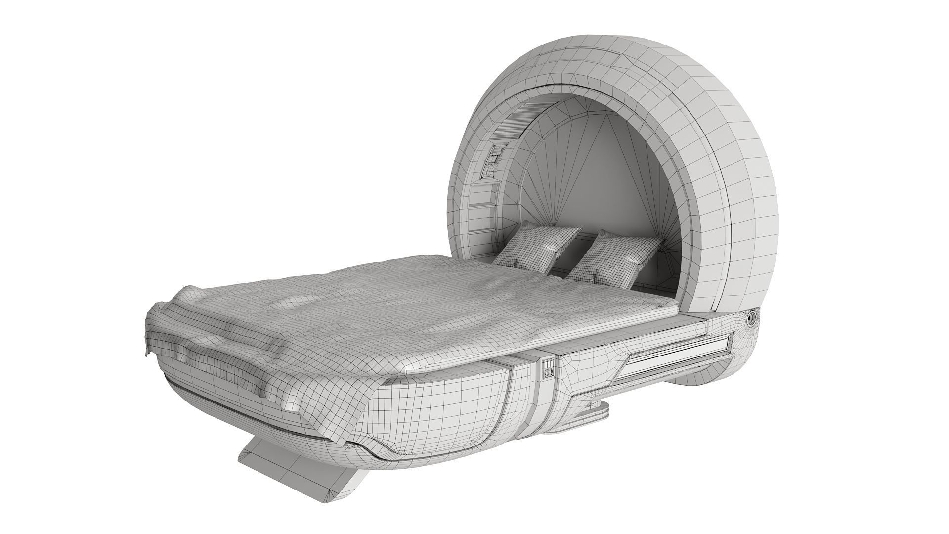 20 Sci-Fi Interior Environment Models Low-poly 3D model_11