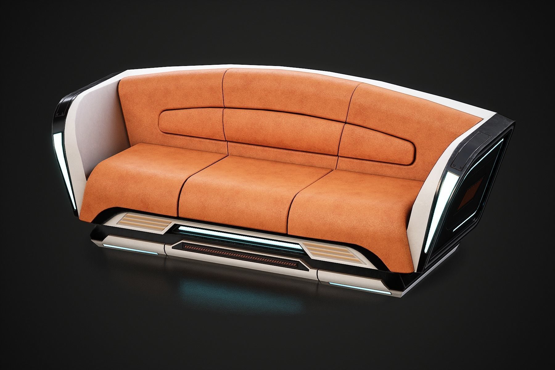 20 Sci-Fi Interior Environment Models Low-poly 3D model_8