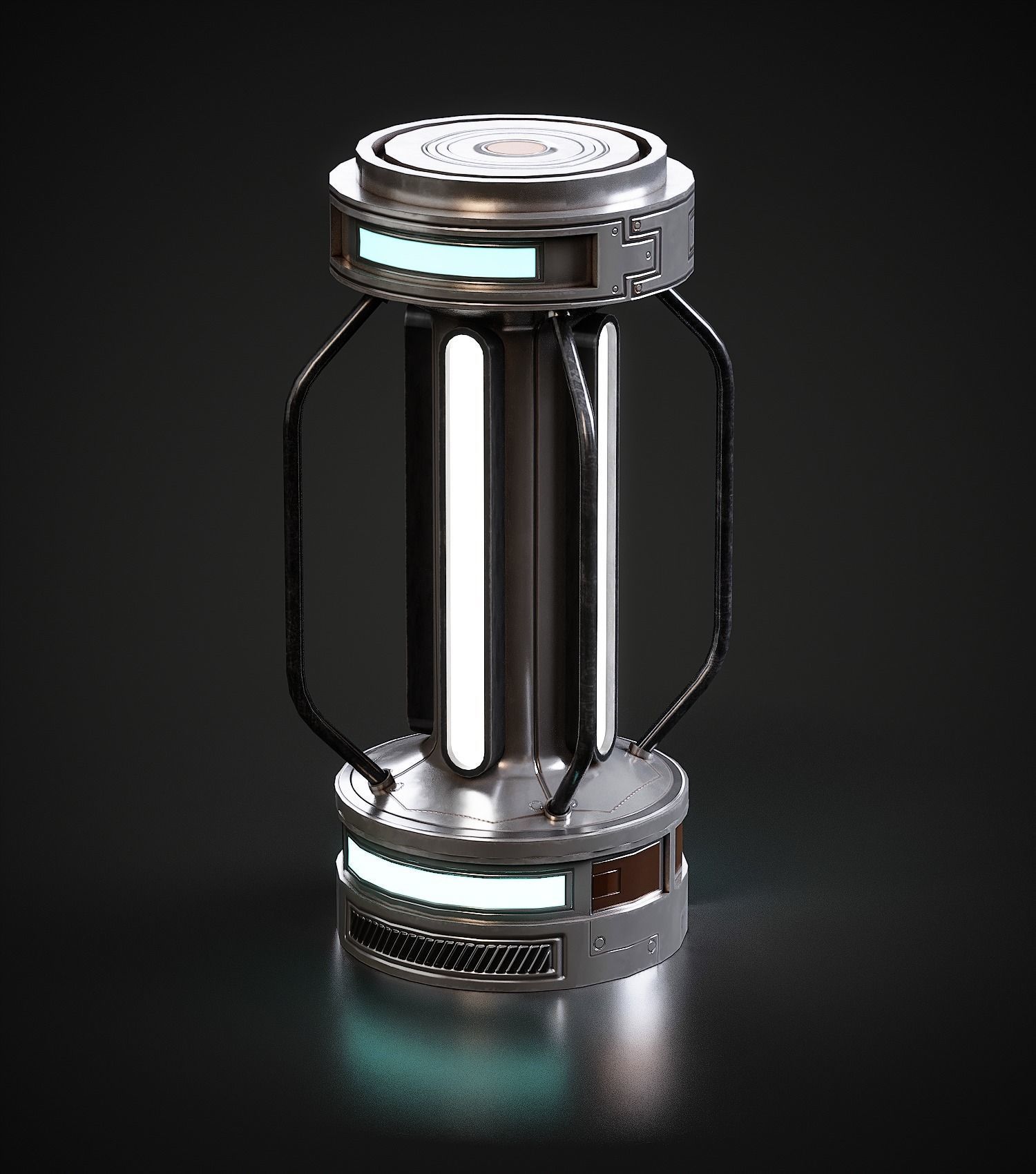 20 Sci-Fi Interior Environment Models Low-poly 3D model_7