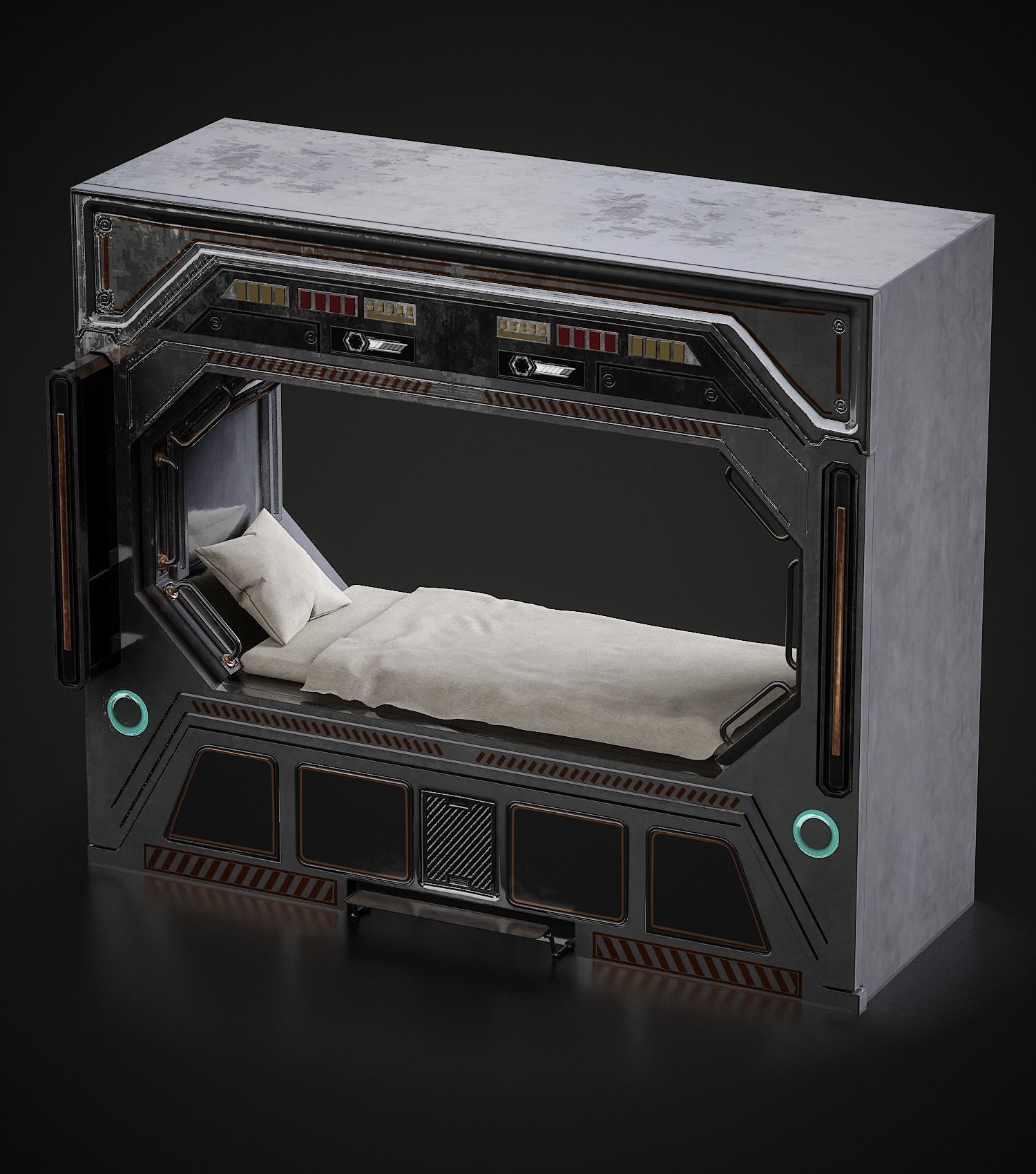 20 Sci-Fi Interior Environment Models Low-poly 3D model_12