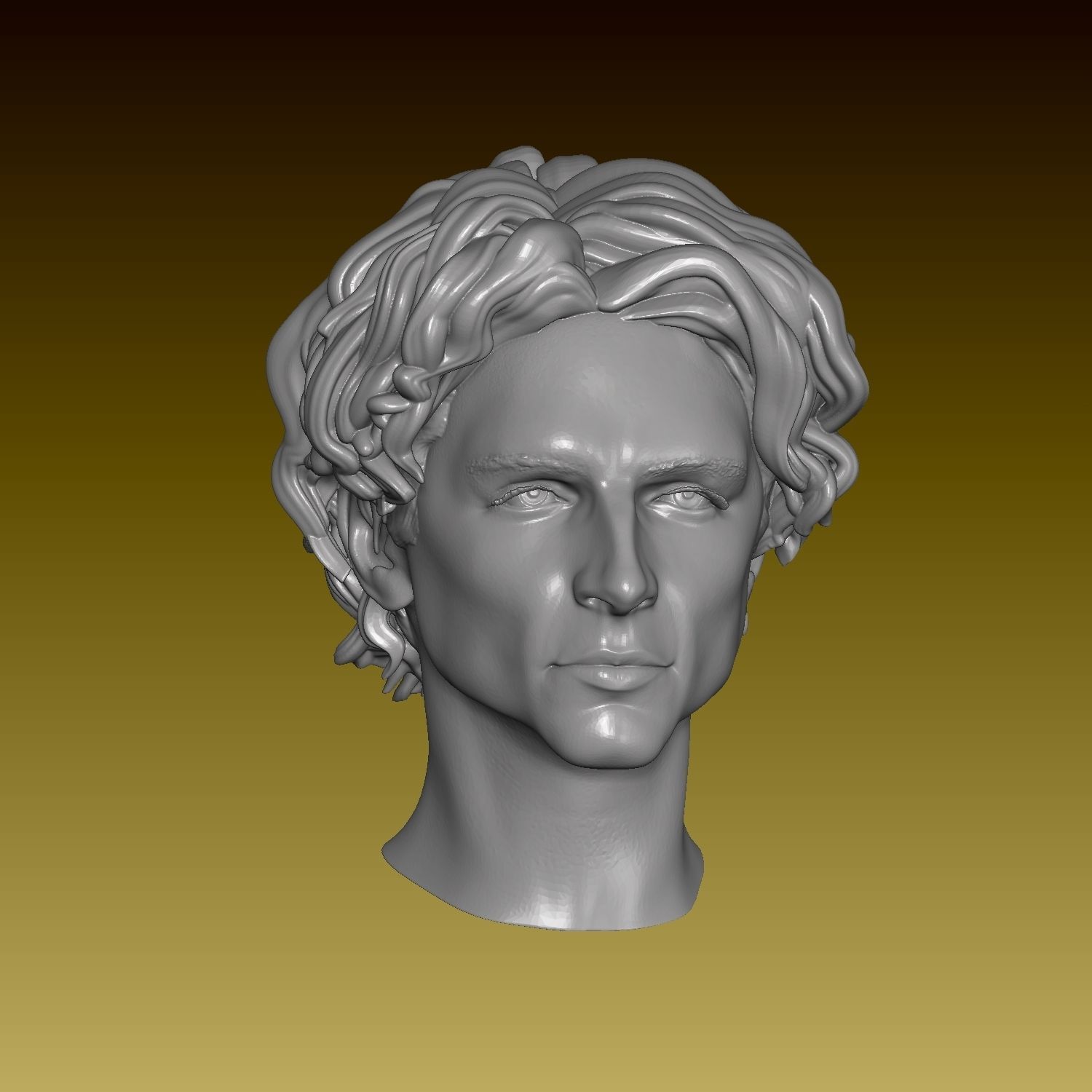 Dune Paul Atreides Timothee Chalamet Head and Bust 3D print model_4